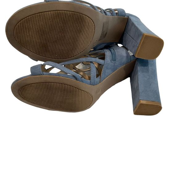 Charlotte Russe Women's Chic Open Toe Stiletto Cutout Sandals in Suede Size 9r - Picture 6 of 8